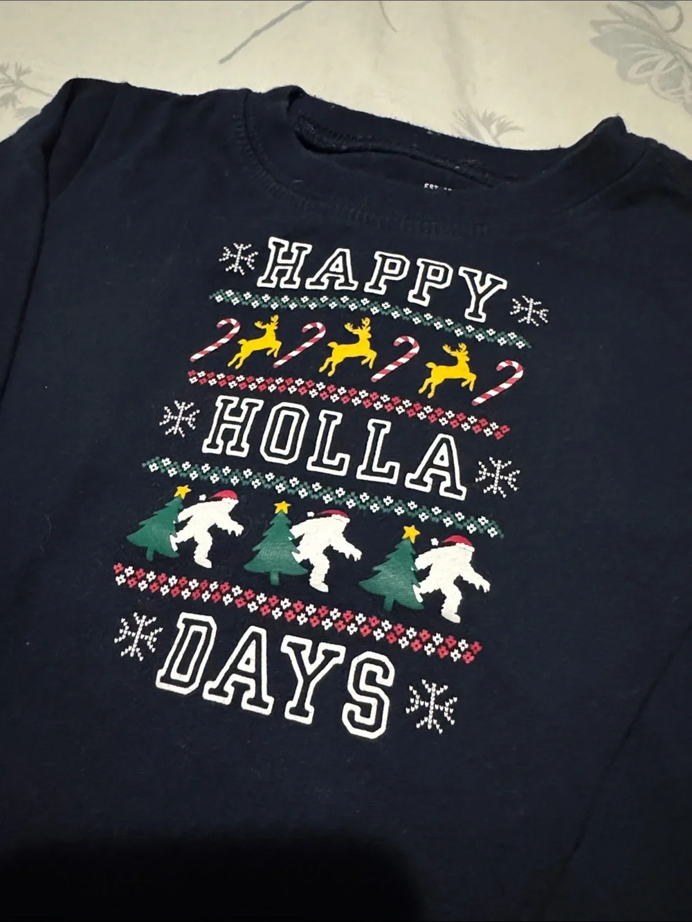 ⭐️Oshkosh Bgosh Baby Happy Holladays Long Sleeve Bodysuit (Size: 24M)